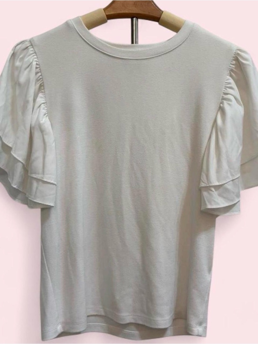 Endless Rose White Ruffle Sleeve Blouse